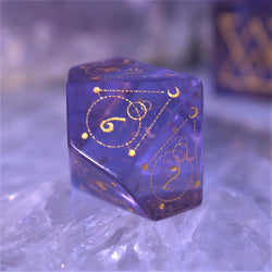 Spellcaster Purple Glass Dice Set (ONLINE ORDER ONLY)