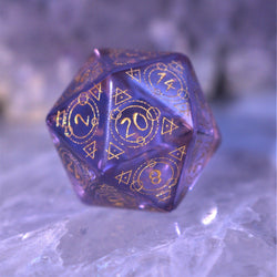 Spellcaster Purple Glass Dice Set (ONLINE ORDER ONLY)