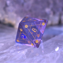 Spellcaster Purple Glass Dice Set (ONLINE ORDER ONLY)
