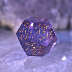 Spellcaster Purple Glass Dice Set (ONLINE ORDER ONLY)