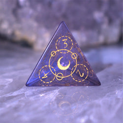 Spellcaster Purple Glass Dice Set (ONLINE ORDER ONLY)