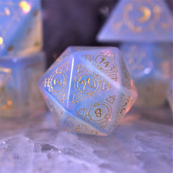 Spellcaster Opalite Stone Dice Set (ONLINE ORDER ONLY)