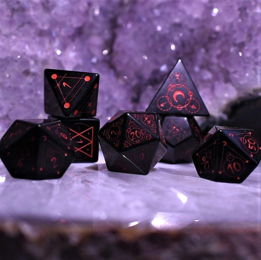 Spellcaster Obsidian Stone Dice (ONLINE ORDER ONLY)