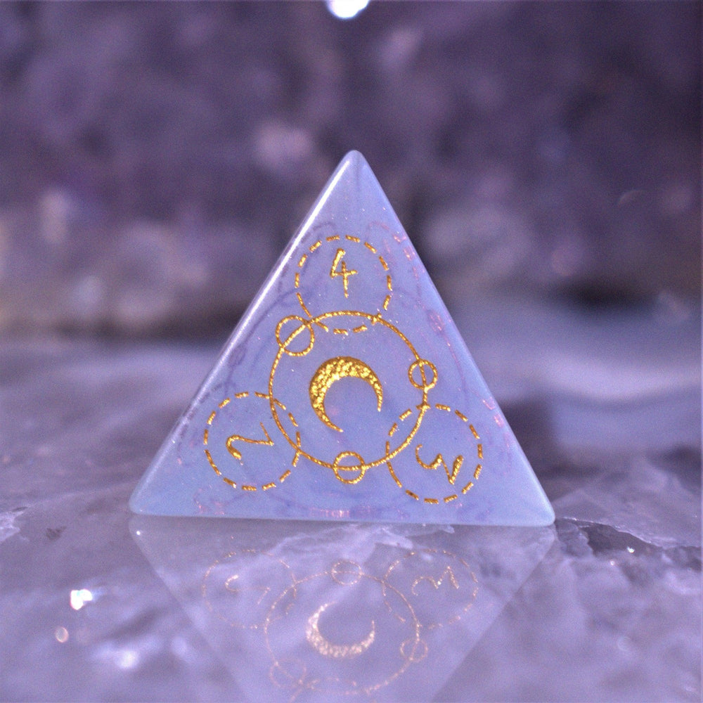 Spellcaster Opalite Stone Dice Set (ONLINE ORDER ONLY)
