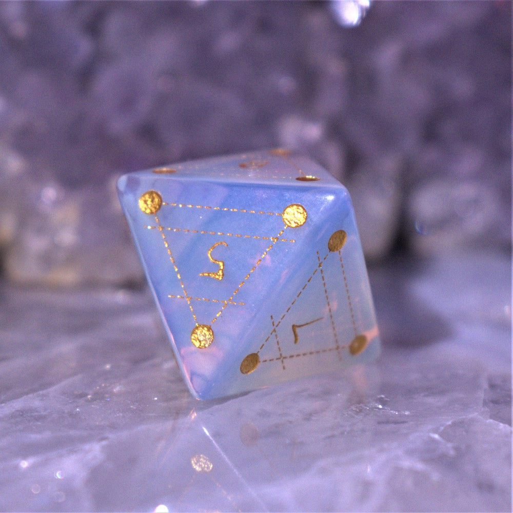 Spellcaster Opalite Stone Dice Set (ONLINE ORDER ONLY)