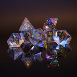 Frostbite Prism Glass Dice Set (ONLINE ORDER ONLY)