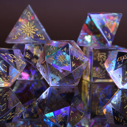 Frostbite Prism Glass Dice Set (ONLINE ORDER ONLY)
