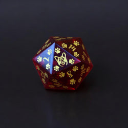 Corgi Puppy Paws Red Glass 30mm D20 (ONLINE ORDER ONLY)