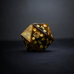 Terrier Puppy Paws Tigers Eye 30mm D20 (ONLINE ORDER ONLY)