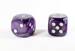 (1) OOP Rare 30mm Velvet Purple Dice New RPG DnD with Silver Pips by Chessex Out of Print (Online Only)