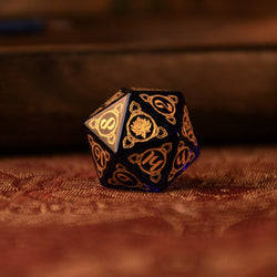 Indian Blue Glass Dice Set - Dice Around the World Collection (ONLINE ORDER ONLY)