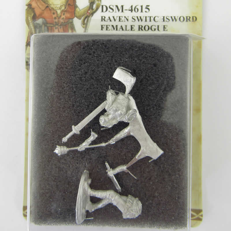 DSM4615 Raven Switchsword Female Rogue Miniature Diterlizzi Masterworks (ONLINE ORDER ONLY)
