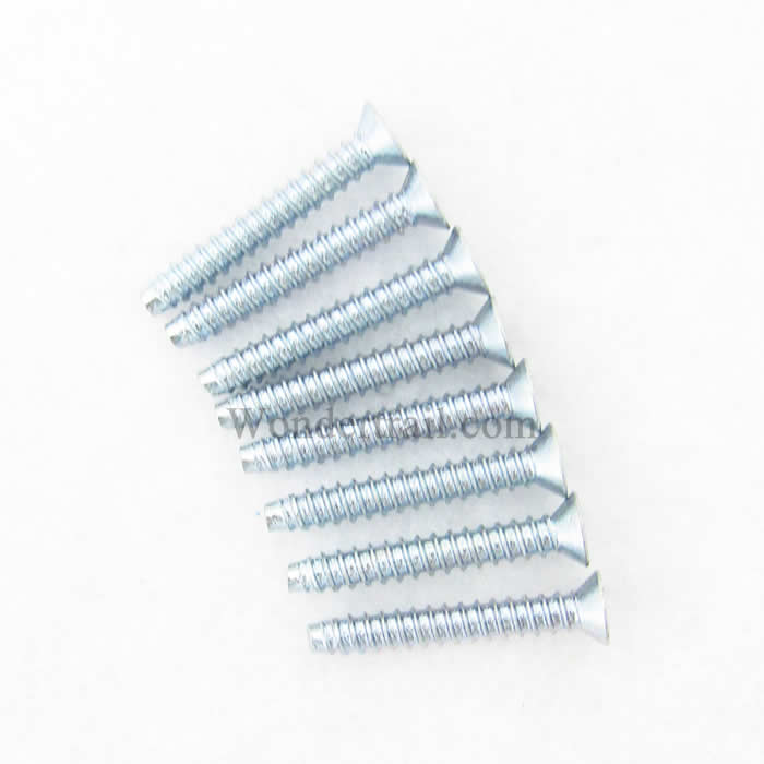 DUB2299 Flat Head Self Tapping Screws 3x20mm (8) Dubro (ONLINE ORDER ONLY)