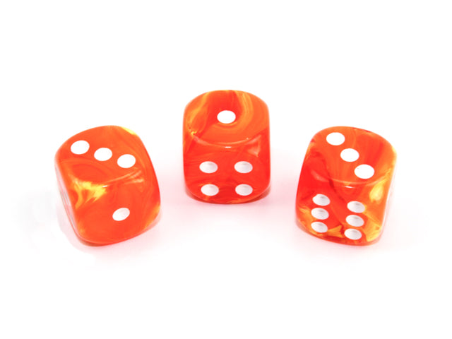 Vortex® 16mm w/pips Solar/white d6 (sold per die) (Online Only)