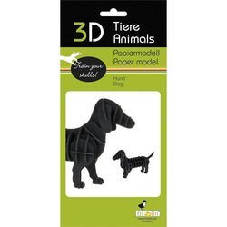 Dachshund Dog 3D Cardboard Model Kit Fridolin (ONLINE ORDER ONLY)