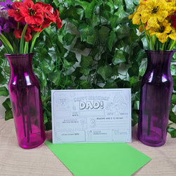 Coloring Dad Happy Birthday Card (ONLINE ORDER ONLY)