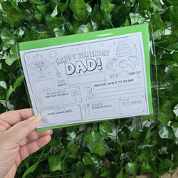 Coloring Dad Happy Birthday Card (ONLINE ORDER ONLY)