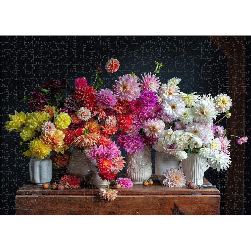Dahlias 750 Piece Jigsaw Puzzle Artisan (ONLINE ORDER ONLY)