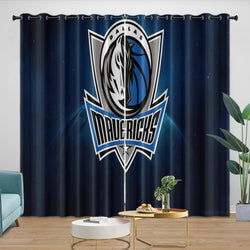 Dallas Mavericks Curtains Blackout Window Drapes Room Decoration (Online Order Only)