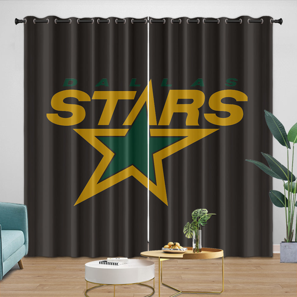 Dallas Stars Curtains Blackout Window Drapes Room Decoration (Online Order Only)
