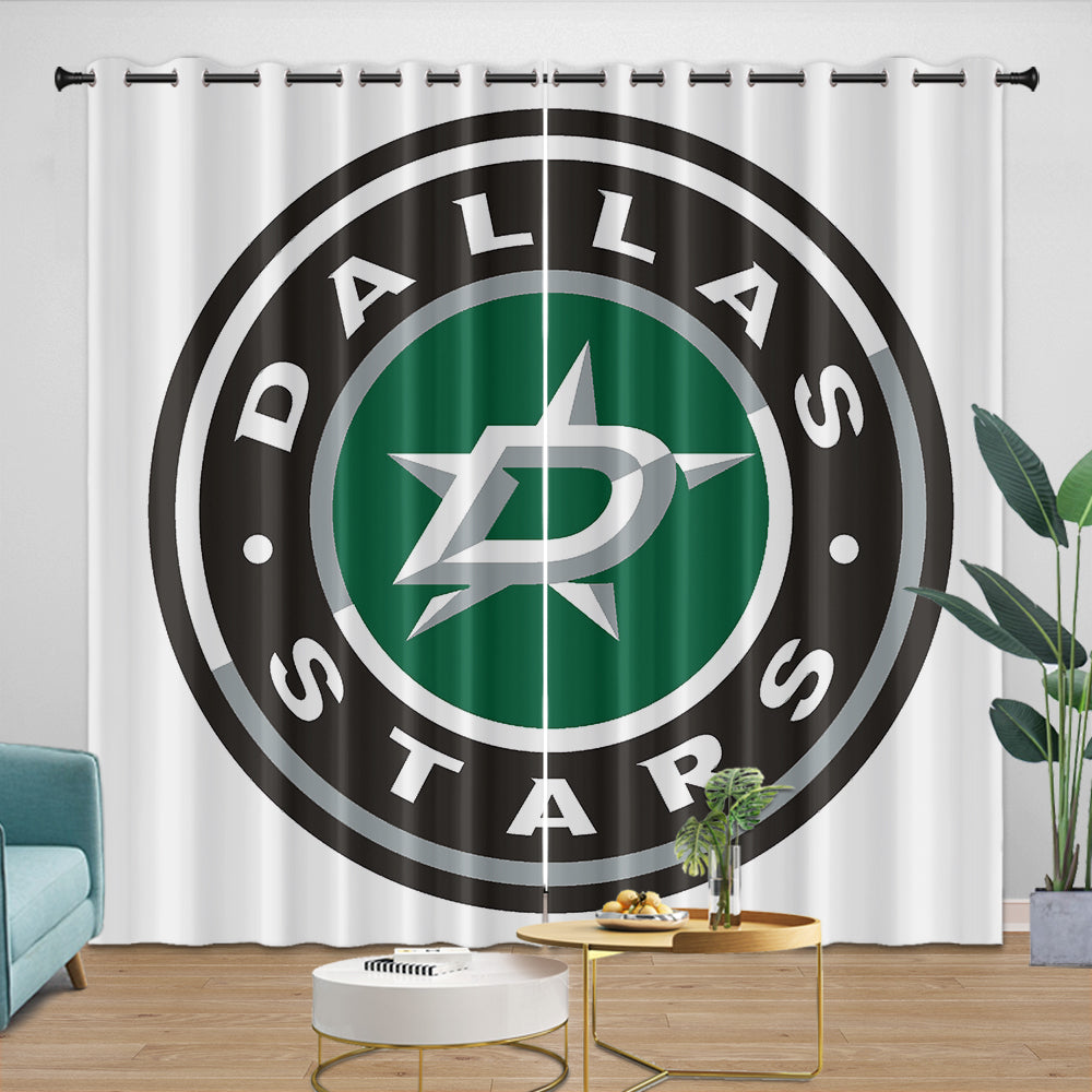 Dallas Stars Curtains Blackout Window Drapes Room Decoration (Online Order Only)