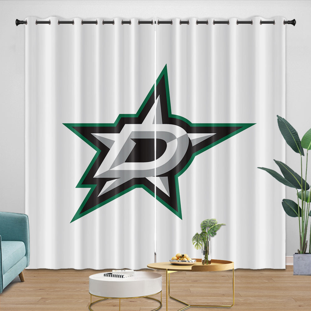 Dallas Stars Curtains Blackout Window Drapes Room Decoration (Online Order Only)