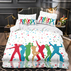 Dance Pattern Bedding Set Quilt Duvet Covers Bed Sets (Online Order Only)