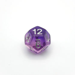 Dancing Lavender - 7 Piece DnD Dice Set | Acrylic RPG Gaming Dice (ONLINE ORDER ONLY)