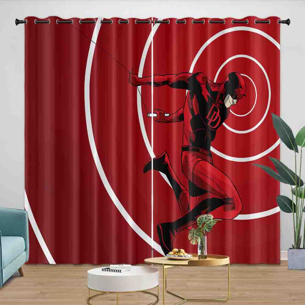 Daredevil Curtains Pattern Blackout Window Drapes Room Decoration (ONLINE ORDER ONLY)