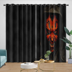 Darth Maul Curtains Pattern Blackout Window Drapes (ONLINE ORDER ONLY)