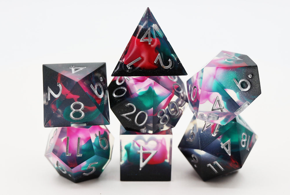 Sharp Edge Resin RPG Dice Set - Daytona (ONLINE ORDER ONLY)