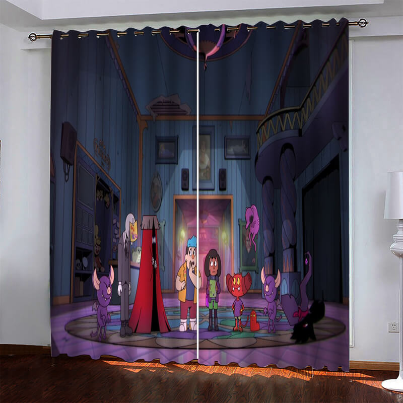 Dead End Paranormal Park Curtains Pattern Blackout Window Drapes (Online Order Only)