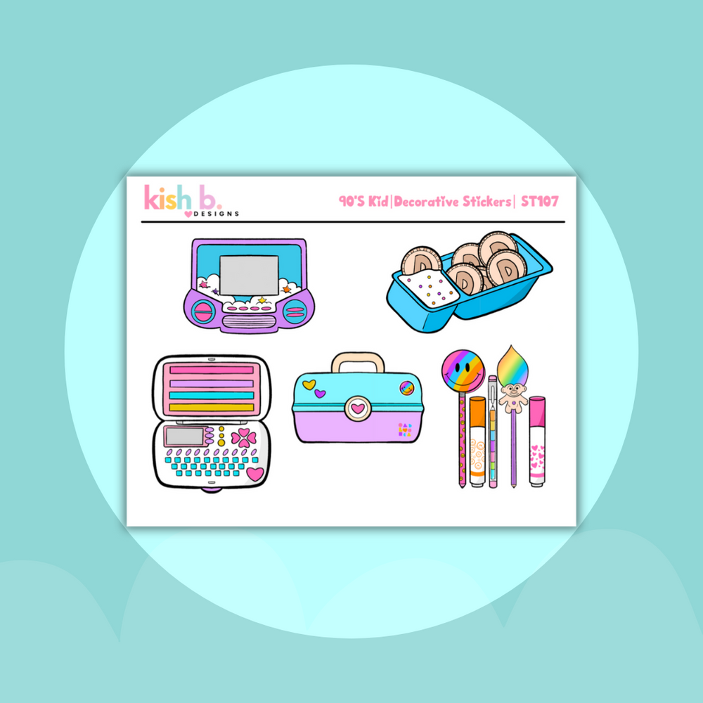 90's Kid | Decorative  Stickers (ONLINE ORDER ONLY)