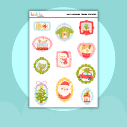 Jolly Holiday Frame  |Journal| Sticker Sheet (ONLINE ORDER ONLY)