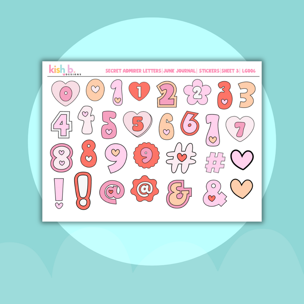 Secret Admirer Letters | Journal Stickers (ONLINE ORDER ONLY)