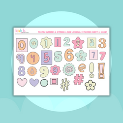 Pastel Letters | Journal Stickers (ONLINE ORDER ONLY)