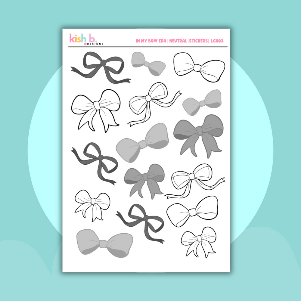 In My Bow Era | Journal Stickers (ONLINE ORDER ONLY)