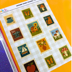 Autumn Stamp  |Journal| Sticker Sheet (ONLINE ORDER ONLY)