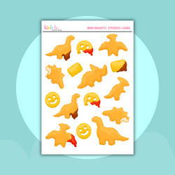 Dino Nuggets | Decorative| Journal| Sticker Sheet (ONLINE ORDER ONLY)