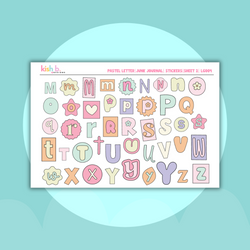 Pastel Letters | Journal Stickers (ONLINE ORDER ONLY)