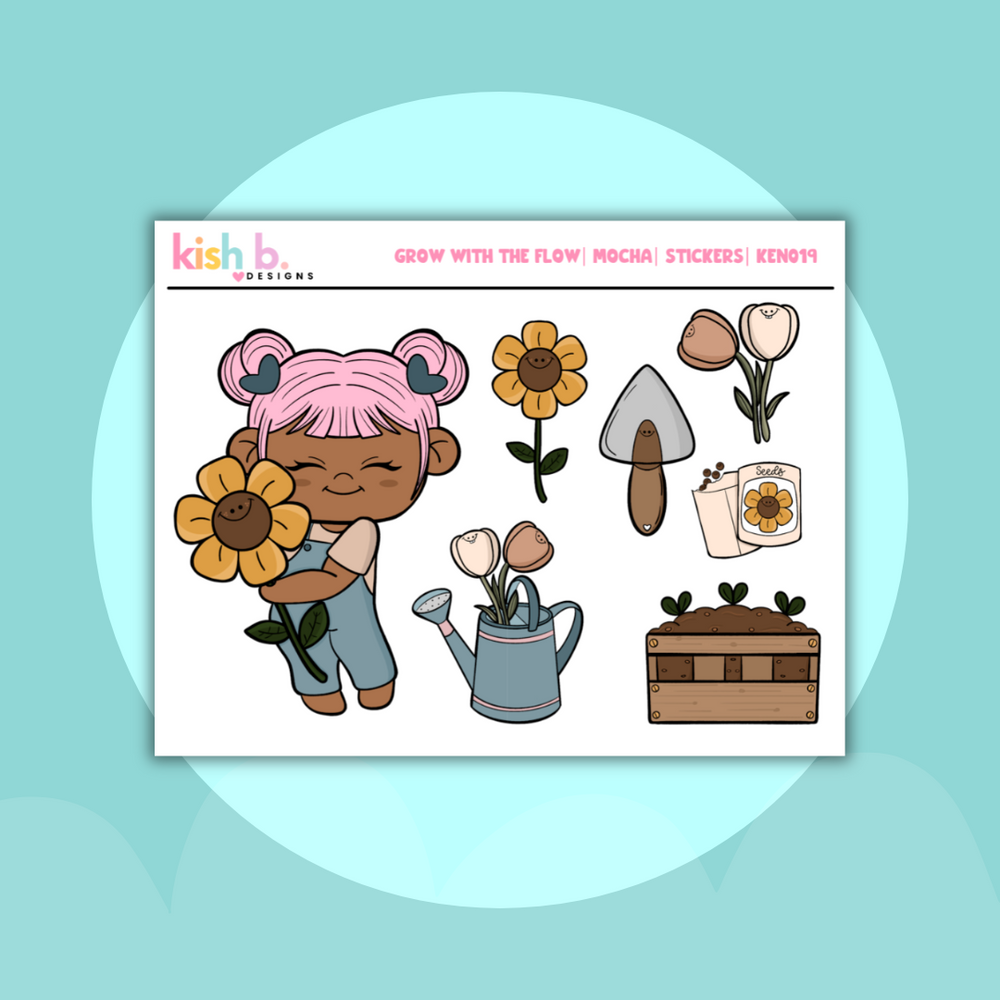 Grow with the Flow | Decorative Stickers (ONLINE ORDER ONLY)
