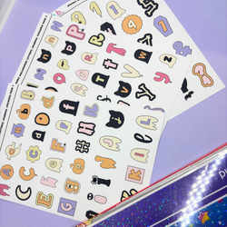 Spooky Halloween Letters | Journal Stickers (ONLINE ORDER ONLY)