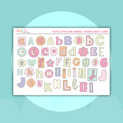 Pastel Letters | Journal Stickers (ONLINE ORDER ONLY)