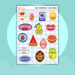 Fruit Stickers |Journal| Sticker Sheet (ONLINE ORDER ONLY)