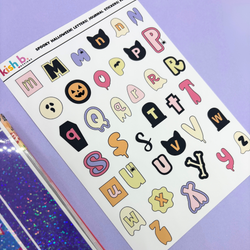 Spooky Halloween Letters | Journal Stickers (ONLINE ORDER ONLY)