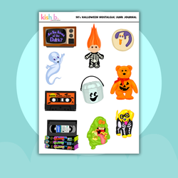 90's Halloween Nostalgia  |Journal| Sticker Sheet (ONLINE ORDER ONLY)