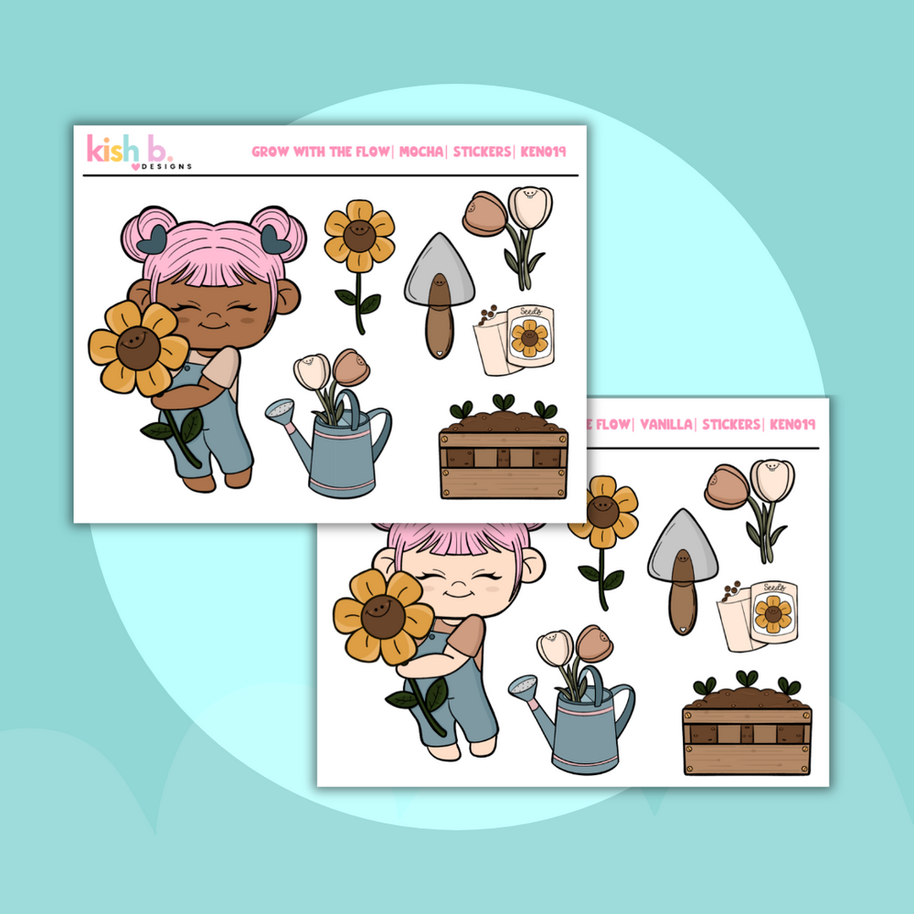 Grow with the Flow | Decorative Stickers (ONLINE ORDER ONLY)
