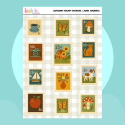 Autumn Stamp  |Journal| Sticker Sheet (ONLINE ORDER ONLY)