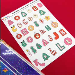 Jolly Holiday Letters | Journal Stickers (ONLINE ORDER ONLY)