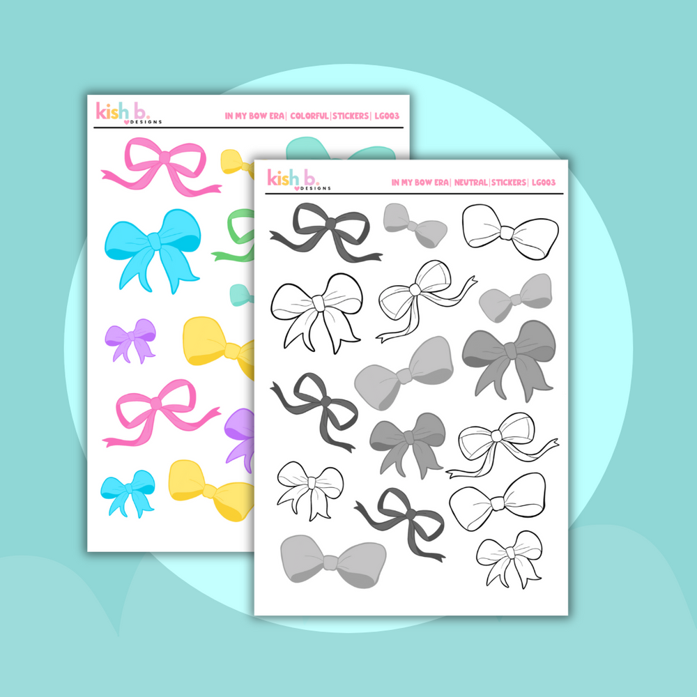 In My Bow Era | Journal Stickers (ONLINE ORDER ONLY)